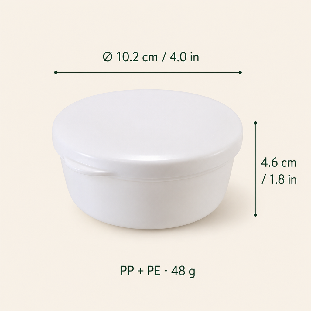 Round draining bar case dimensions and PP plus PE materials